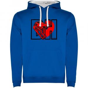 Худи Kruskis I Love Downhill Two-Colour, синий