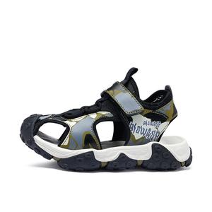 Детские сандалии с противоскользящей подошвой и износостойкими подошвами для детей 3–7 лет BIG WASP, черный/хаки