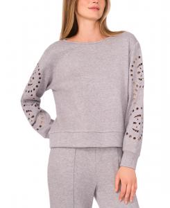 Женская толстовка с круглым вырезом и люверсами Vince Camuto, Granite