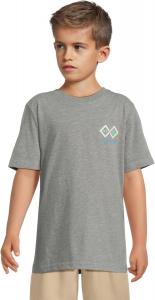 Футболка Under Armour для мальчиков, круглый вырез, легкая и дышащая, Pitch Gray Mountain