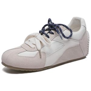 MOMGOG Женские дышащие устойчивые к истиранию низкие повседневные туфли серо-белые, цвет Gray White