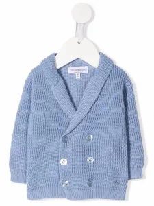 Двубортный кардиган Emporio Armani Kids, синий