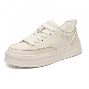 WEISHIBANGWEI Мужские белые кеды на скрытой платформе, цвет White Hidden Wedge