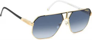 Мужские повседневные солнцезащитные очки-пилот Carrera, черно-золотисто-синие, размер 62/14/145, Black Gold