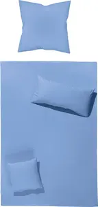 Постельное белье Würzburg" синее 1x 155x200 см + 1x 40x80 см" Erwin Müller