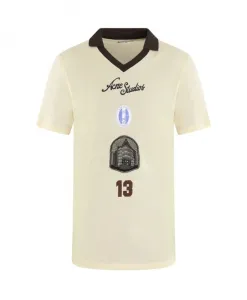 Футболка с логотипом белого цвета Acne Studios, белый