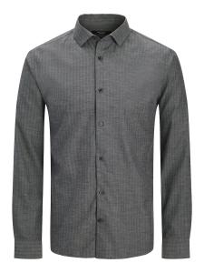 Рубашка на пуговицах классического кроя JACK & JONES, Black/Mottled Black