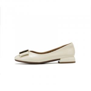 AOKANG Повседневные однотонные туфли женские бежевые