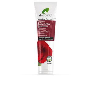 Очищающий крем для лица Rosa de damasco limpiador facial cremoso Dr. organic, 150 мл