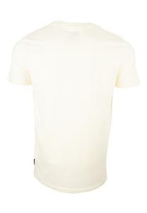 Футболка с принтом MIT SCHWARZEM ANAGLYPH-LOGO FORSBERG, бежевый