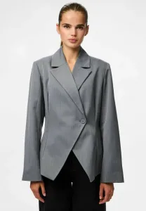 Приталенный блейзер pcfalka nadelstreifen Pieces, Grey Pinstripe