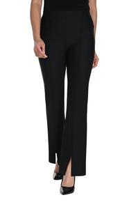 Черные брюки-клеш из трикотажа Frank Lyman