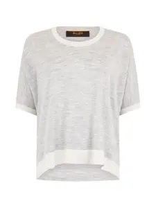 Свитер с вставками Moorer, серый