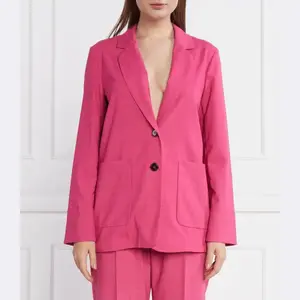 Блейзер классического кроя с добавлением шерсти Max&Co., розовый
