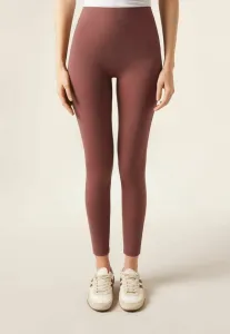 Скульптурные леггинсы брюки Calzedonia, Burgundy