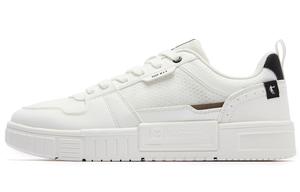 Обувь для скейтбординга Мужская низкая белая/черная Qiaodan