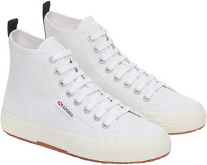 Кроссовки Superga Unisex-Adult 2750 Mid Cotton, белый/черный