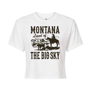 Укороченная футболка с рисунком Montana для юниоров Licensed Character, белый