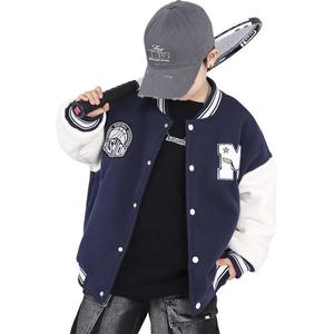 Детская куртка с воротником-стойкой EASTERN CAMEL, темно-синий