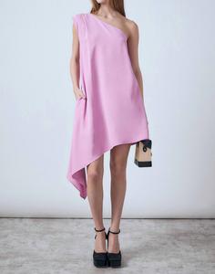 Асимметричное платье Peony в розовом цвете пион Endless rose