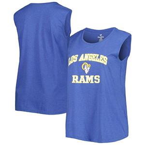Женский плюс сайз топ fanatics branded royal los angeles rams Unbranded
