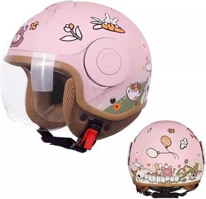 Шлем детский Koliyn Vespa 3/4, розовый