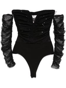 Боди в горошек NISSA, черный