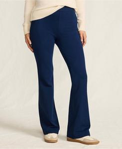 Женские брюки Starfish с высокой посадкой, расклешенные, с карманами и застежкой на резинке Lands' End, Deep sea navy