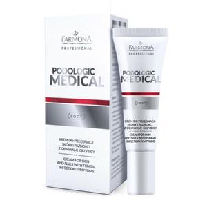 Профессиональный крем для ног для кожи и ногтей с симптомами грибковой инфекции Farmona