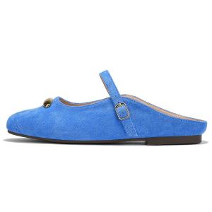 OMS Закрытые тапочки женские голубые, цвет Blue