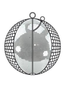 Satisfire Зеркальный диско-шар PREMIUM, размер 50 см, серебристый