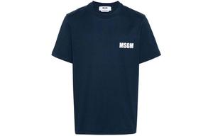 MSGM Футболка мужская синяя