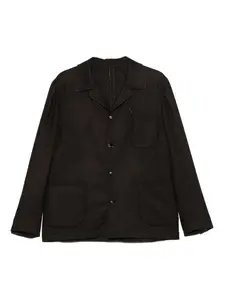 Рубашка с накладными карманами Dell'Oglio, коричневый