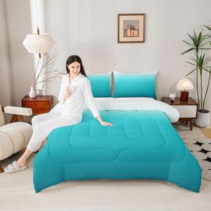 Erosebridal Бирюзовый комплект постельного белья с голубым омбре, современный декор комнаты, Teal