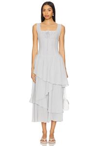 X Самое свободное в моих снах миди-платье Free People, pearl blue