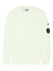 Хлопковая толстовка с линзами C.P. Company Kids, белый