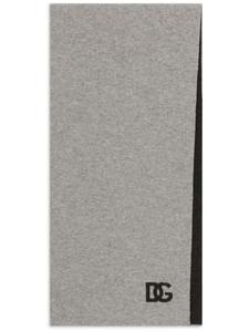 Dolce & Gabbana шарф с логотипом, серый