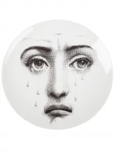 Тарелка с рисунком, 26 см, Fornasetti, белый