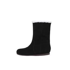 Yeezyy Reezy Тёплые короткие зимние сапоги женские - чёрные, цвет Black