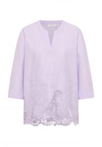 Блузка свободного кроя без застежек Eterna, лавандовый