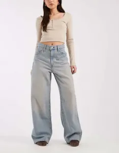 Синие мешковатые джинсы Levi's на завязках