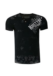 Футболка в классном дизайне с эффектом поношенности Rusty Neal, черный