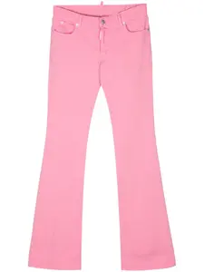 Расклешенные джинсы средней посадки DSQUARED2, розовый