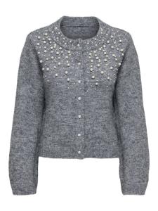 ONLY Кардиган 'ONLMIGGIE' в крапинку, цвет Mottled Grey