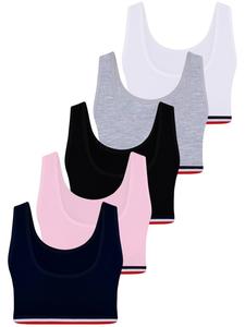 LOREZA Комплект из 5 бюстгальтеров - в полоску - разноцветные