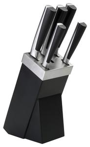 Блок для ножей perfect cut нержавеющая сталь 6 предметов Justinus, черный