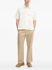 Рубашка с короткими рукавами и карманом Armani Exchange, белый