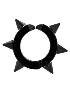 Adeliás Мужские серьги из нержавеющей стали черного цвета