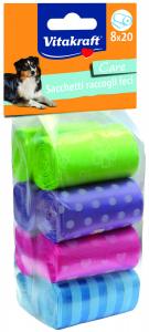 Цвета гигиенических пакетов для собак Vitakraft 8х20 мешков Vitakraft