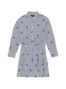 Платье в полоску Polo Ralph Lauren Kids, белый